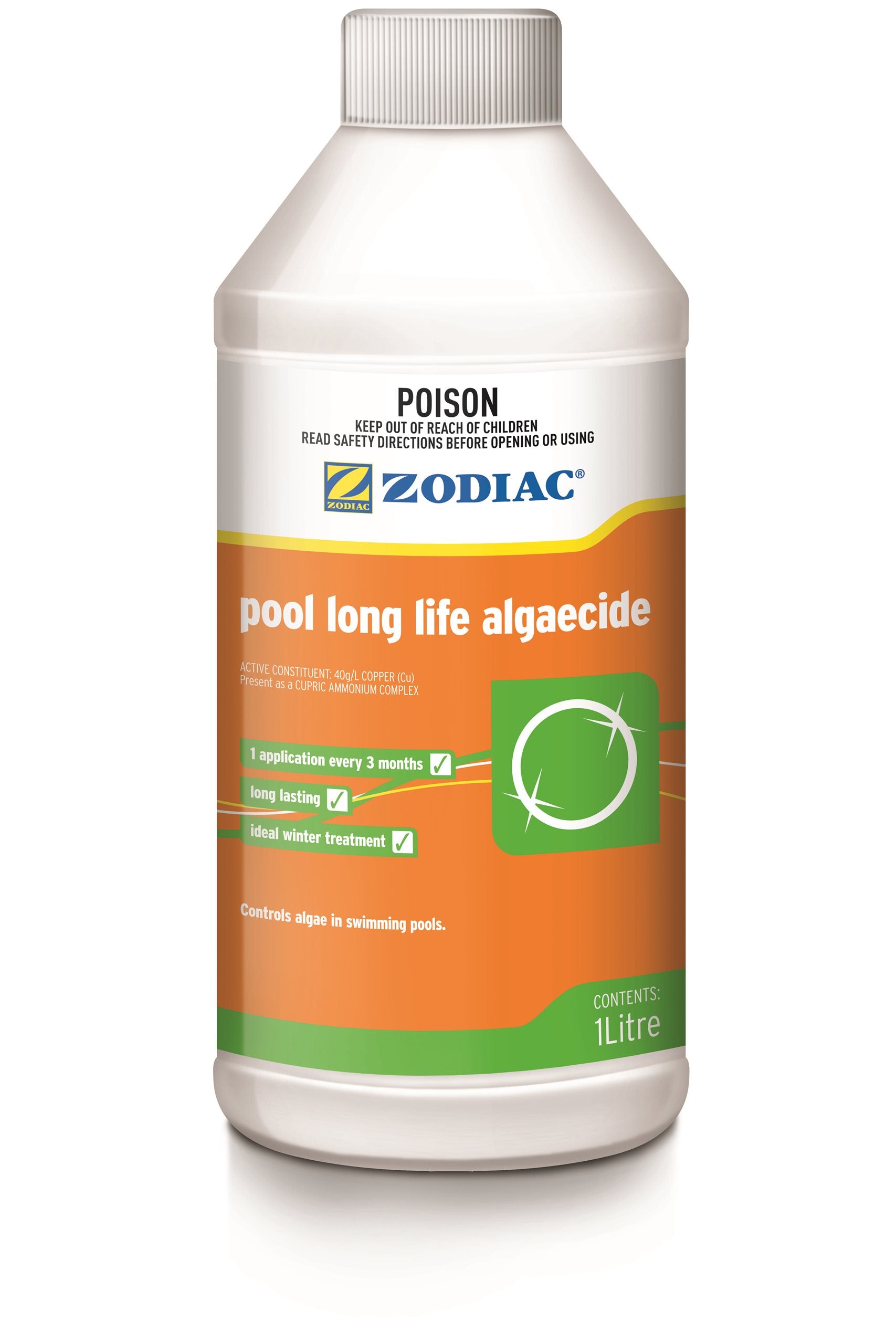 Zodiac Pool Long Life Algaecide 1L Zodiac Pool Long Life Algaecide 1L